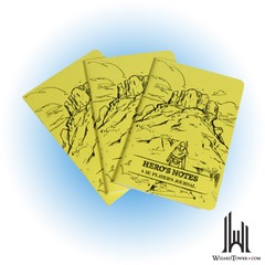 DUNGEON NOTES HERO'S JOURNALS 3PK YELLOW